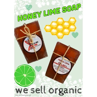 💯 Natural Organic soap 120g.สบู่ออร์แกนิค ธรรมชาติ💯สูตรน้ำผึ้ง🐝+มะนาว🍋