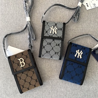 Mlb monogram jacquard handphone cross bag