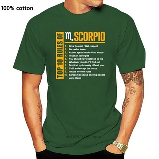 คอตต้อนคอกลมขายดี เสื้อยืด พิมพ์ลายกราฟฟิค Rules of Scorpio DEnimh96FIdpfo12 สไตล์คลาสสิก สร้างสรรค์ แฟชั่นฤดูร้อน สําหร