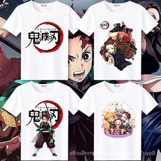 ดาบพิฆาตอสูร Demon Slayer(の) Kimetsu No Yaiba  Anime เสื้อยืดแขนสั้น bsYS