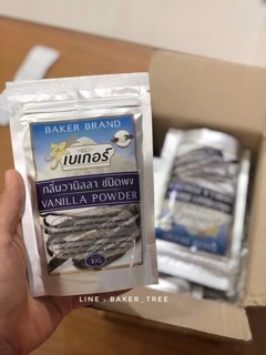 Baker Tree กลิ่นวานิลลาผงตราเบเกอร์ (Vanilla Powder) ขนาด 100 กรัม