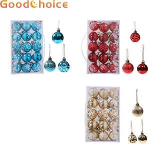 【Good】Ornament Christmas Balls Christmas Ornament Decor Glass Ornament 15pcs【Ready Stock】