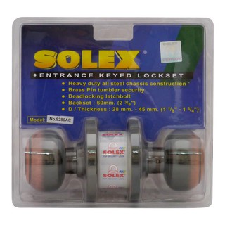 ลูกบิดทั่วไป SOLEX 9280BN หัวจัน BK/PB SOLEX 9280 BN BK/PB ENTRANCE KNOB