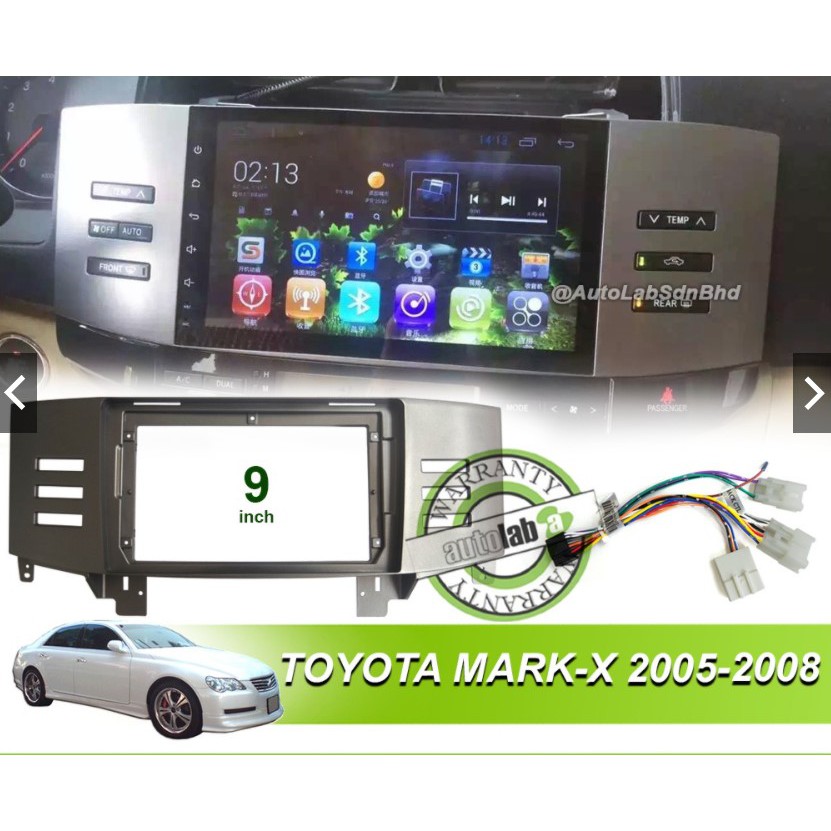 ปลอก Android Player 9" Toyota Mark-X 2005-2008