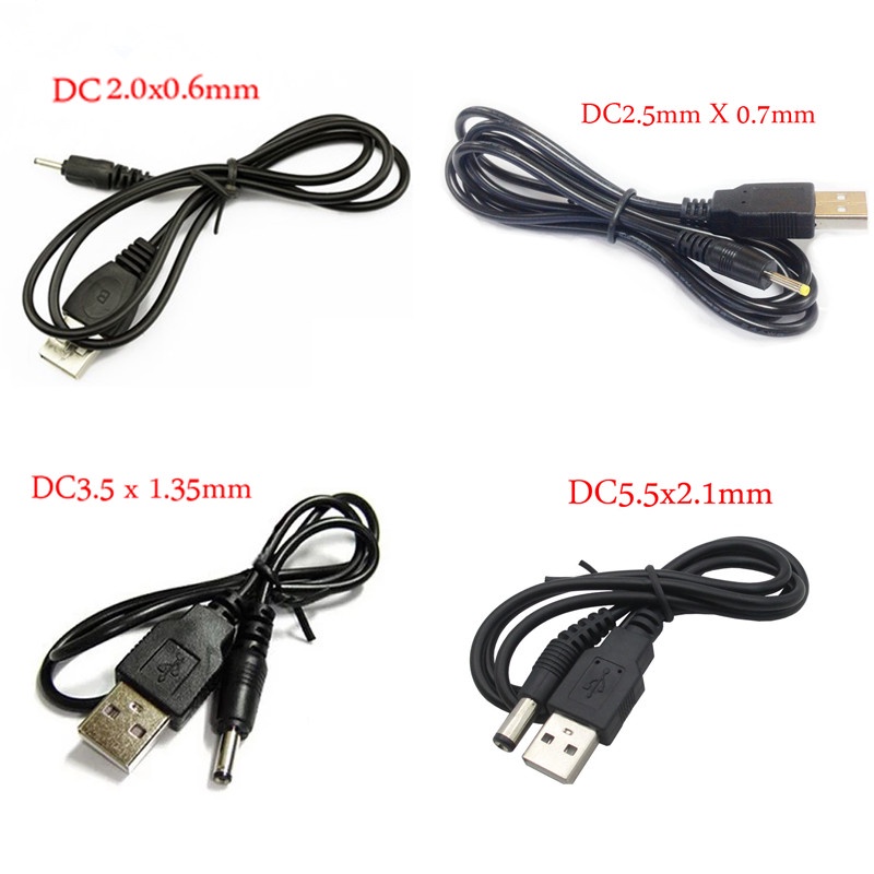 USB to DC2.0x0.6mm DC2.5x0.7mm DC3.5x1.35mm DC5.5x2.1mm สายไฟสําหรับมือถือ,เราเตอร์,ไฟ USB,พัดลม USB