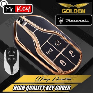 【Mr.Key】เคสกุญแจรีโมตรถยนต์ Tpu แบบนิ่ม สําหรับ Maserati Ghibli Levante Quattroporte