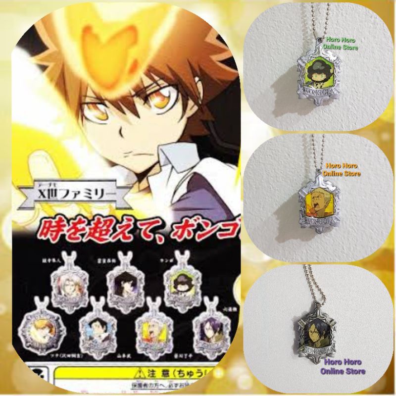 ✅ กาชาปอง รีบอร์น ❤ พวงกุญแจโลหะ ภาพตัวละคร แท้ ! ❤ Gashapon Reborn -  Vongole metal art mascot bong