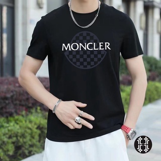 Moncler (Label) เสื้อยืดคอกลม แขนสั้น สไตล์ใหม่ สําหรับผู้ชาย และคู่รักสามารถปรับแต่งได้