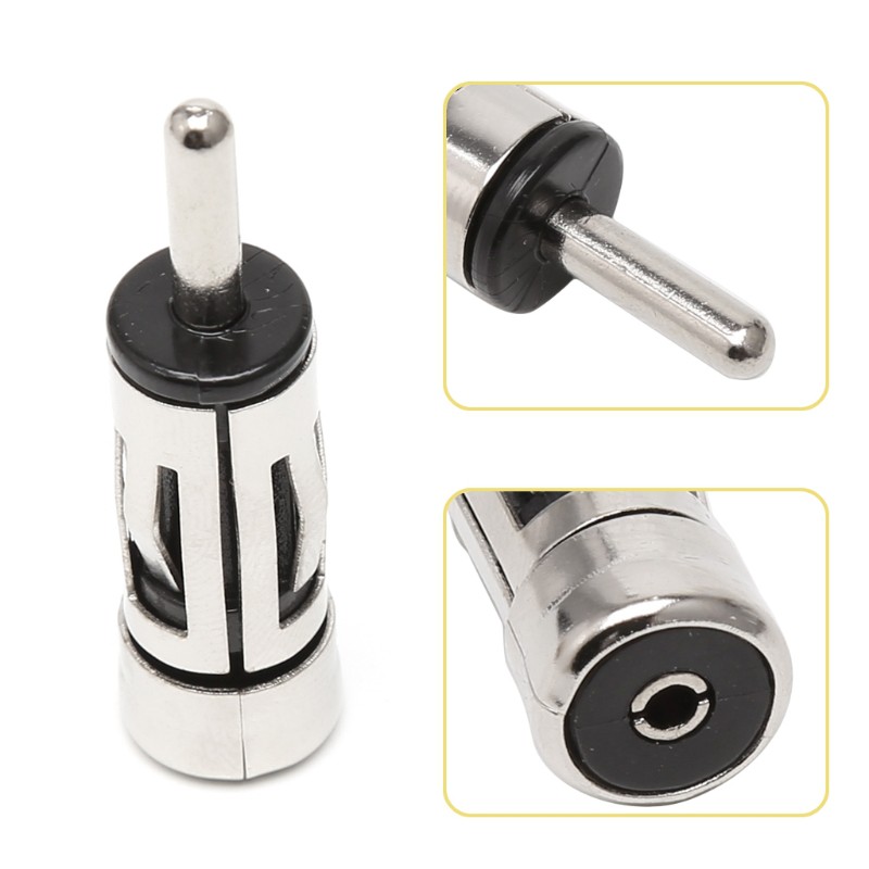 Vivi ปลั๊กอะแดปเตอร์เชื่อมต่อเสาอากาศวิทยุสเตอริโอ Iso To Din Aerial Mast สําหรับรถยนต์