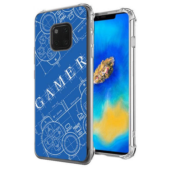 เคส สำหรับ Huawei Mate 20 Pro Anti-Shock Protection TPU Case [Gamer Illustration Blue]