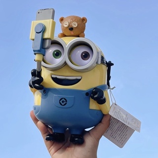 ถังป็อปคอร์นมินเนียน Minions Bob&amp;tim Selfie 🍿🧸 มินเนียนเซลฟี่ 2021 ของแท้จาก Universal Beijing 🍿🎢