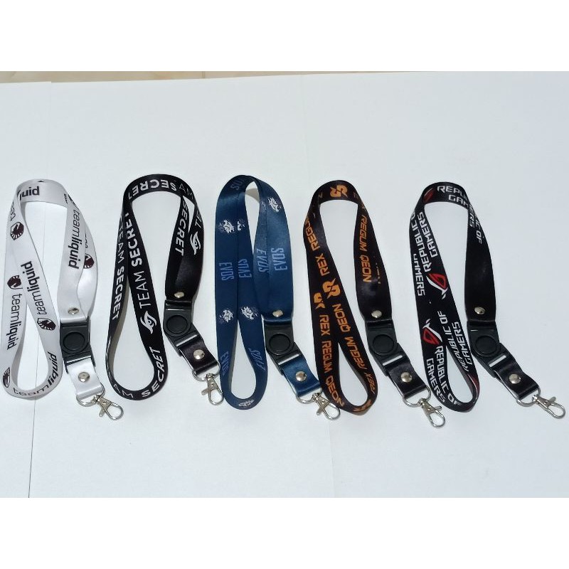 Rog/tiedye/evos/team LIQUID/TEAM SECRET การพิมพ์เกมเมอร์เชือกเส้นเล็ก