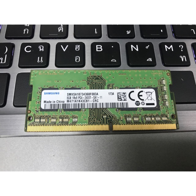 Ram NoteBook Samsung 8G DDR4 บัท 2400 ถอดจากโน๊ตบุค