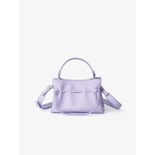 MARROQUE Mini Wendy Leather Crossbody bag กระเป๋าหนังแท้ ทรงขนมจีบหนังเรียบนุ่ม Violet (สีม่วงพาสเทล)