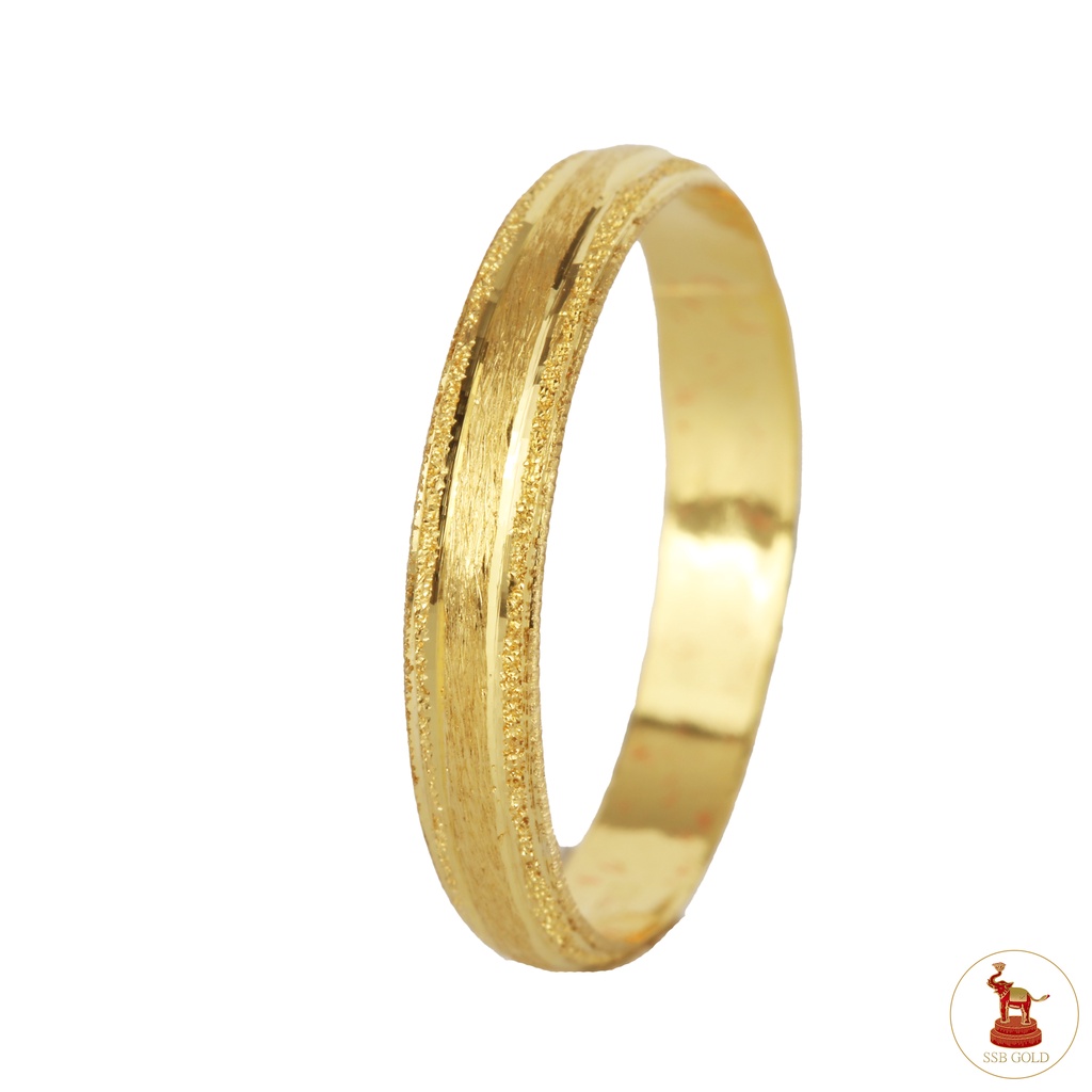 แหวนทอง 1 กรัม ทองแท้ 96.5% ลายขนแมว ทองแท้ ขายได้ จำนำได้ มีใบรับประกัน