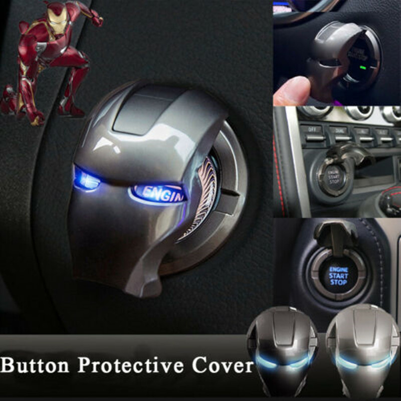 COD  ฝาปิดปุ่มสตาร์ทเครื่องยนต์ การตกแต่งปุ่มสตาร์ทรถ อุปกรณ์ภายในรถยนต์