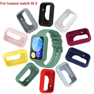 เคสซิลิโคน ป้องกันหน้าจอ อุปกรณ์เสริม สําหรับ Huawei Watch Fit 2 Fit2