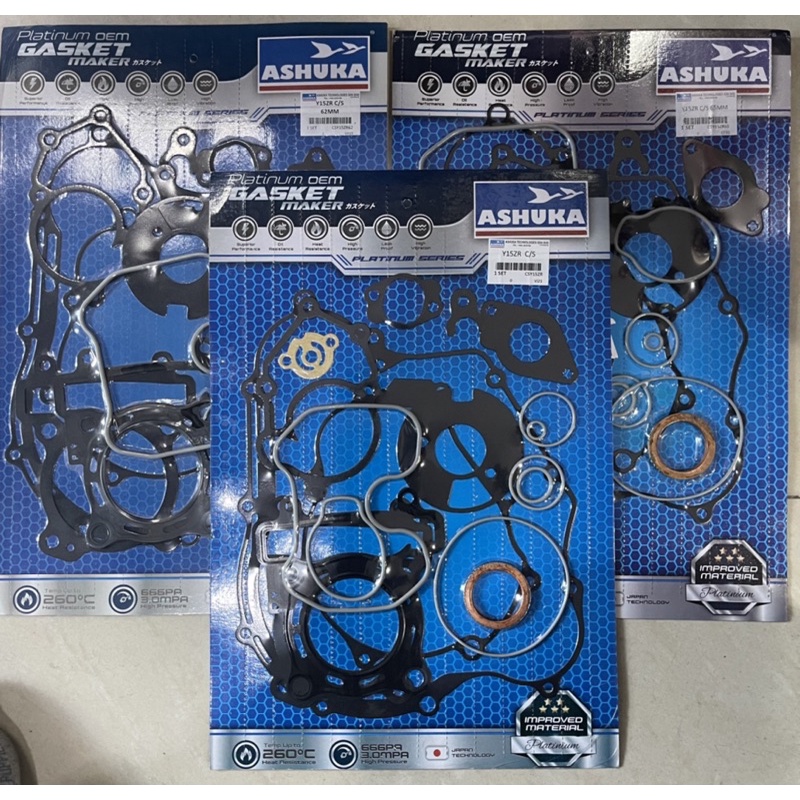 ASHUKA YAMAHA Y15 Y15ZR OVERHALL GASKET COMPLATE SET STANDARD 62MM 65MM