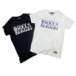 ฺBOVY T-SHIRT X เสื้อยึดคอตตอลทวิล 100% bc8129