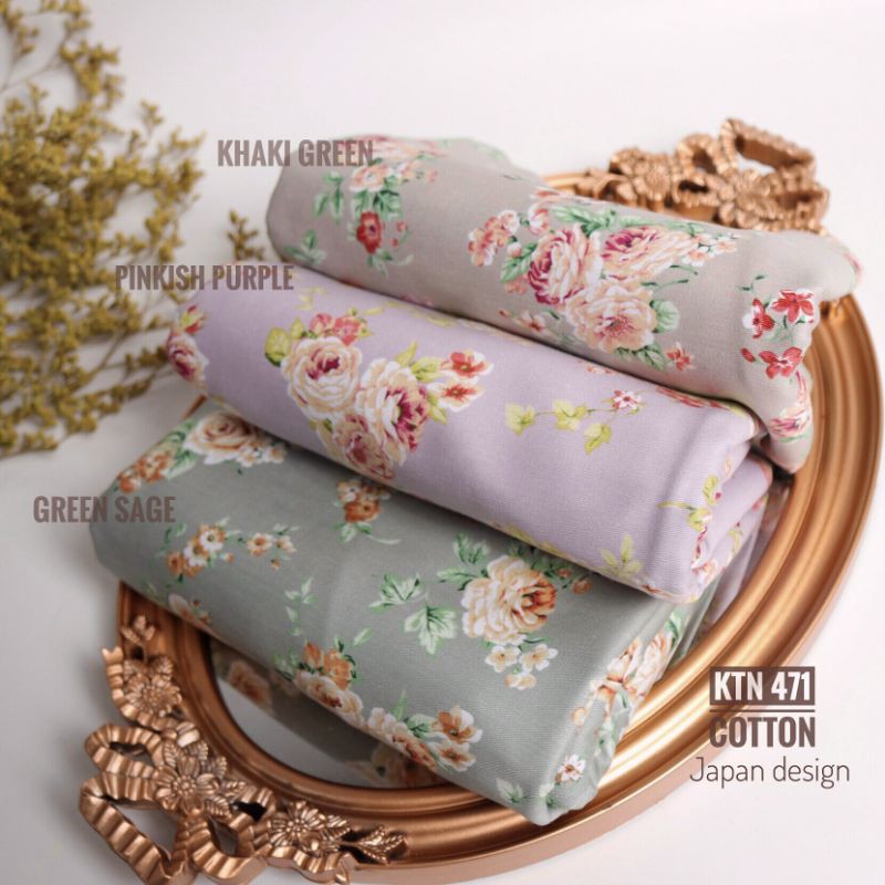 KATUN [KTN 471] ผ้าคอตตอนดีไซน์ญี่ปุ่น - กว้าง 1.50 - ราคาต่อ 0.5m
