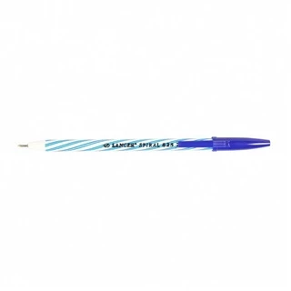 [1ด้าม] ปากกาลูกลื่น Lancer Spiral 825 2001 0.5 มม. หมึก น้ำเงิน/แดง/ ดำ มีปลอก