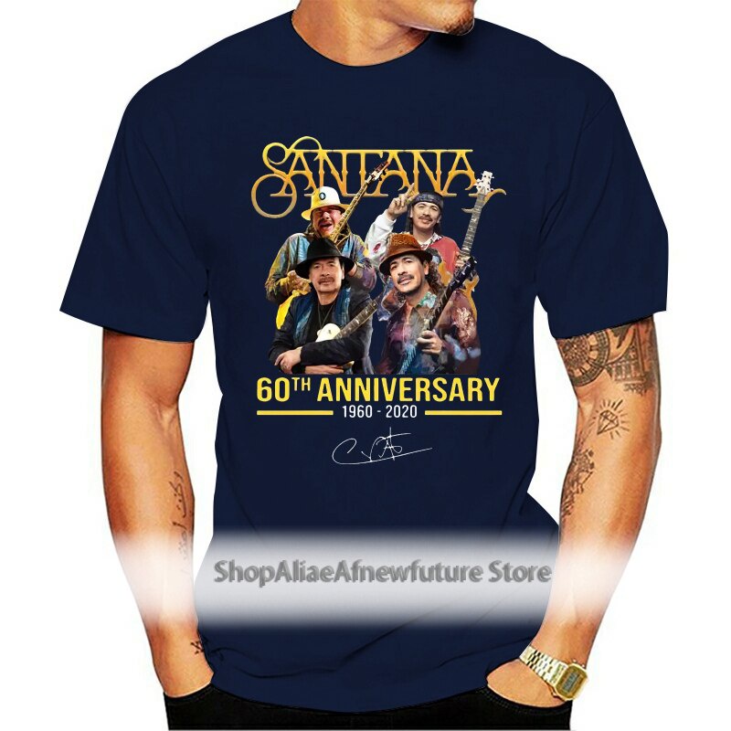 ใหม่ เสื้อยืด พิมพ์ลาย Santana Supernatural 60Th Anniversary Dmhifp11Pehcgo24 สําหรับผู้ชาย