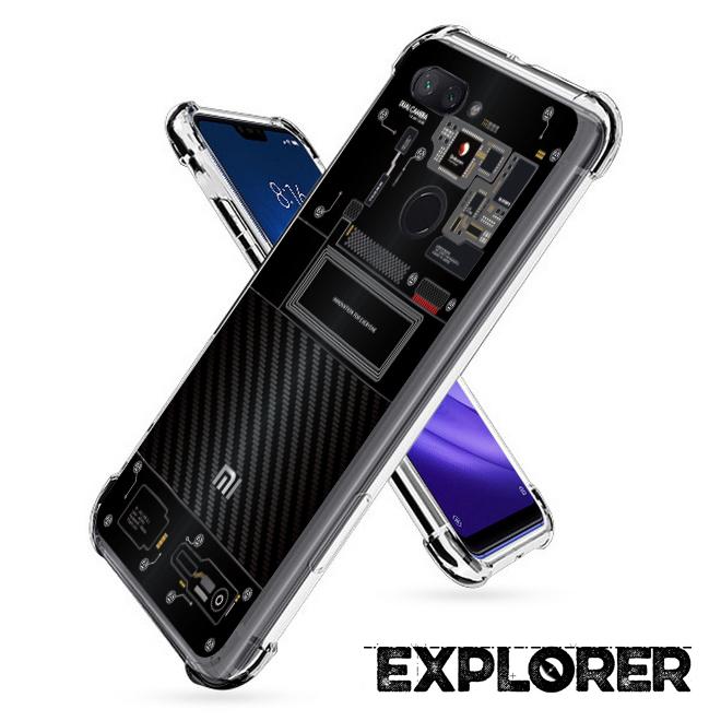 เคส สำหรับ Xiaomi Mi 8 Lite [Explorer Series] 3D Anti-Shock Protection TPU Case