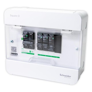 ตู้ไฟฟ้า ตู้ C-UNIT SET SCHNEIDER MAIN 32A 4 ช่อง เบรกเกอร์ ตู้ไฟ งานระบบไฟฟ้า CONSUMER UNIT + MAIN SCHNEIDER SQUARE D C