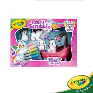 Crayola Scribble Scrubbie Tub Play Set ชุดระบายสี และอาบน้ำสัตว์เลี้ยง