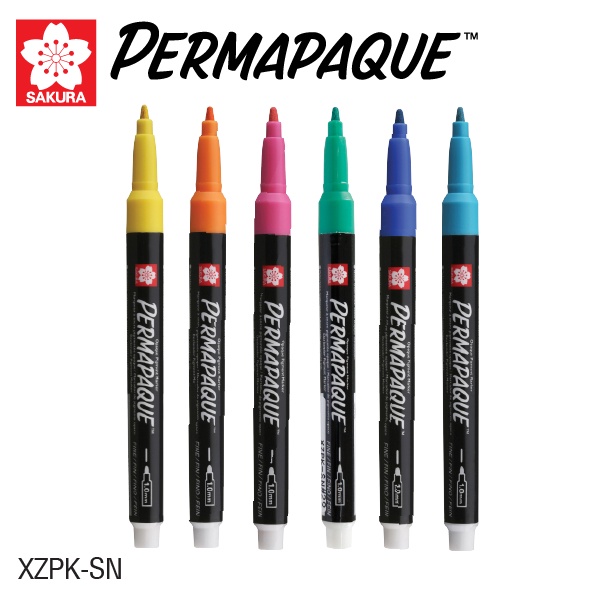Sakura Permapaque Opaque Pigment Marker I ปากกามาร์กเกอร์สี XZPK-SN / TN