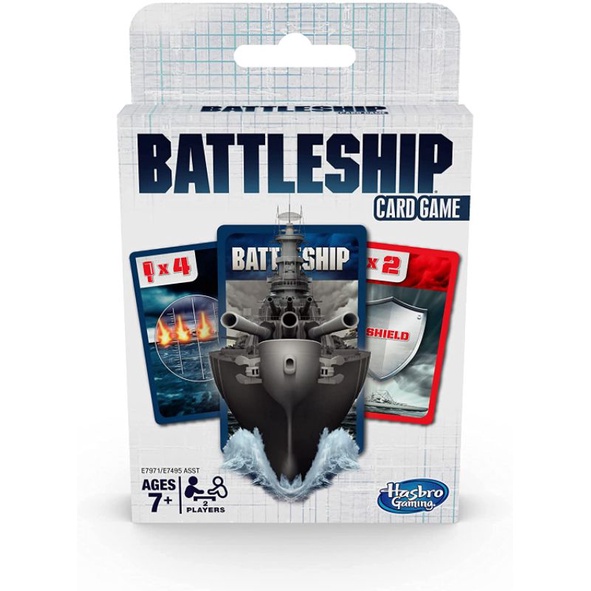 Hasbro Gaming Battleship Card Game for Kids Ages 7 and Up, 2 Players Strategy Game