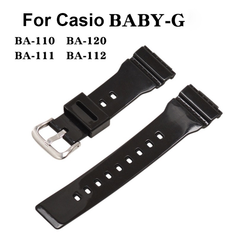 สายนาฬิกาข้อมือซิลิโคนสีดําสําหรับ Casio G – Shock Baby – G Ba110 Ba111 Ba112 Ba130 Ba120