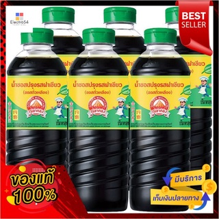 ภูเขาทอง ซอสปรุงรสฝาเขียว 500กรัมX6SEASONING SAUCE GREEN CAP 500GX6