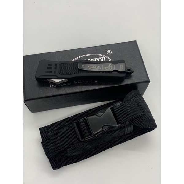 มีดสปริงตรงขนาดเล็ก คมด้านเดียว ใบมีดกึ่งหยัก Microtech Combat Troodon ...