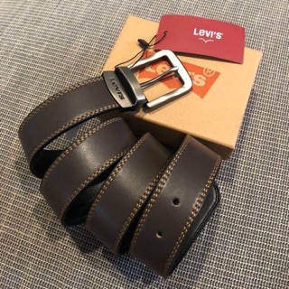 Levis men reversible Leather Belt with package