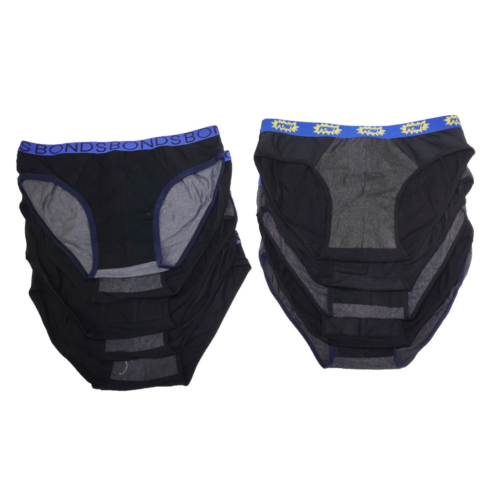 คอมโบ10ตัวกางเกงในผู้ชายผ้าคอตตอนคุณภาพสวยงามในสุ่มสี QLN003