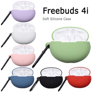 ในสต็อก Huawei FreeBuds 4i เคสซิลิโคนแบบบาง Multi-color Soft Shell พร้อมพวงกุญแจ