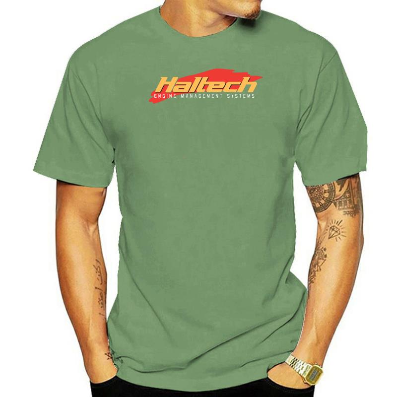 Haltech Engine Management Systems Racing Men เสื้อยืดแฟชั่น Tees เสื้อผ้า