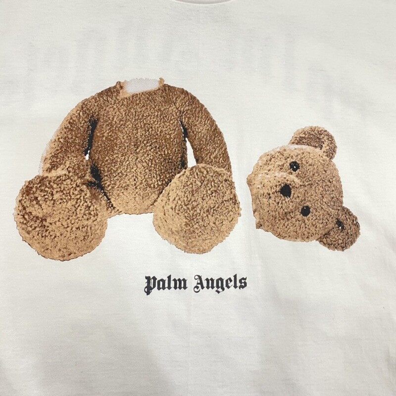 GP  เสื้อยืดแขนสั้น Palm Angels ลายหมี kill the bear unisex tshirt  unisex #polo oversize SML #3