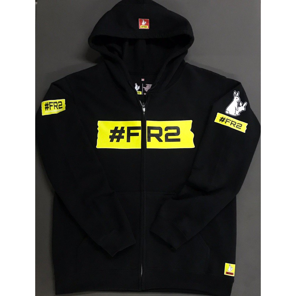 เสื้อกันหนาว มีฮู้ด ลาย Hypebeast FXXKING RABBIT FR2 สไตล์ญี่ปุ่น