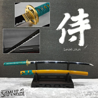 Japan ดาบซามูไร นักรบ ญี่ปุ่น Samurai Sword 武士 Katana ฮาม่อน Hamon คาตานะ มีดดาบ Warrior Ninja นินจา ใบดาบลับคม