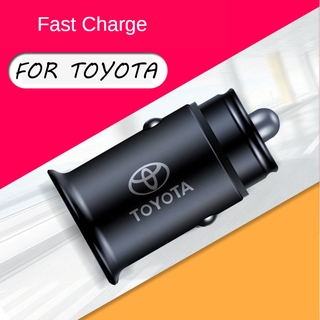 Toyota Car USB Charger 4.8A MINI Fast Charging Suitable for CROSS/Wish/Corolla Cross/Sienta/Yaris/Revo/Hiace/Estima/Chr/Vios/Altis/Camry