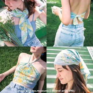 ผ้าอเนกประสงค์ พันคอ โพกหัว เกาะอก bandana scarf givememuseums มีลายให้เลือก เข้ากับทะเล ซัมเมอร์