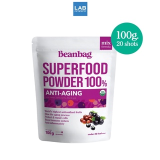 Beanbag Organic Anti-aging powder 100 g. (20 shots x 5 g.) - ผง ซูปเปอร์ฟู้ด ออร์แกนิค สูตรแอนไทเอจจิ้ง ตรา บีนแบ็ค 100 กรัม