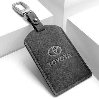 เคสกุญแจรีโมทรถยนต์ หนังกลับ แบบคู่ สําหรับ Toyota รุ่น Crown Land Corolla