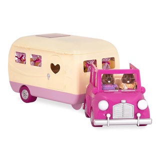 LIL WOODZEEZ CAMPER PLAYSET (Pink) - เซ็ตรถแคมป์เปอร์สีชมพูสำหรับตุ๊กตา