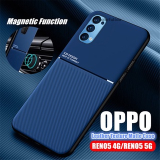 เคสโทรศัพท์มือถือหนังแมตต์กันกระแทกสําหรับ Oppo Reno5 Reno 5 4G Reno5 Pro 5G