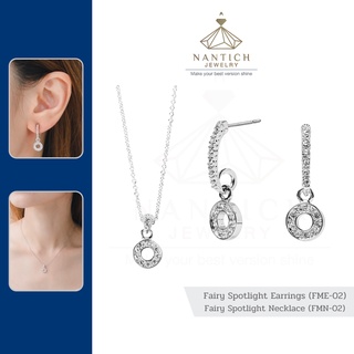 💎👩🏻‍⚕️ [เครื่องประดับ | ปลอดภัย] ต่างหู สร้อยคอ คนแพ้ง่าย : Fairy Spotlight (FME-02 , FMN-02) Nantich Jewelry