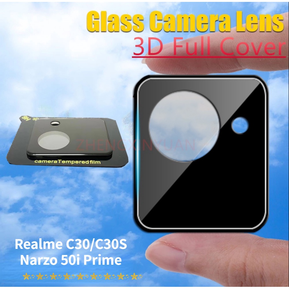 กระจกนิรภัยกันรอยเลนส์กล้อง สําหรับ Realme C30 Narzo 50i Prime C30S RealmeC30 Narzo50i 50iPrime C30 S 3 ชิ้นต่อล็อต
