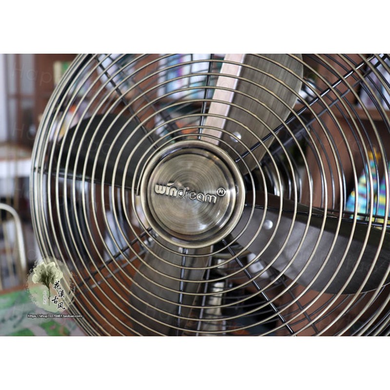 Retro Nostalgic Vintage Iron Fan Country Style 12 Inch Metal Mechanical   57b8f58153c9308eb5f3b69a8282addb